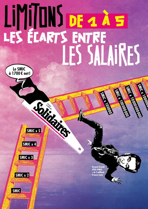 affiche centrale : limitons les salaires