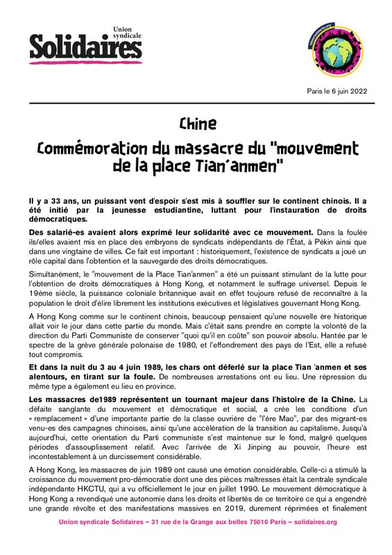2022-06-06 CP massacre de Tian'Anmen