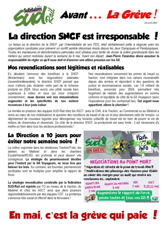 2025 - 04 - 24 - Avant la grève