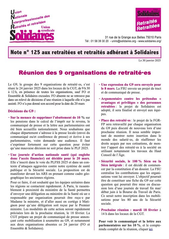 Note Unirs 125 janvier 2025 1