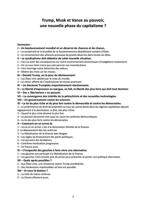 Trump, Musk, Vance... 2025 04 18